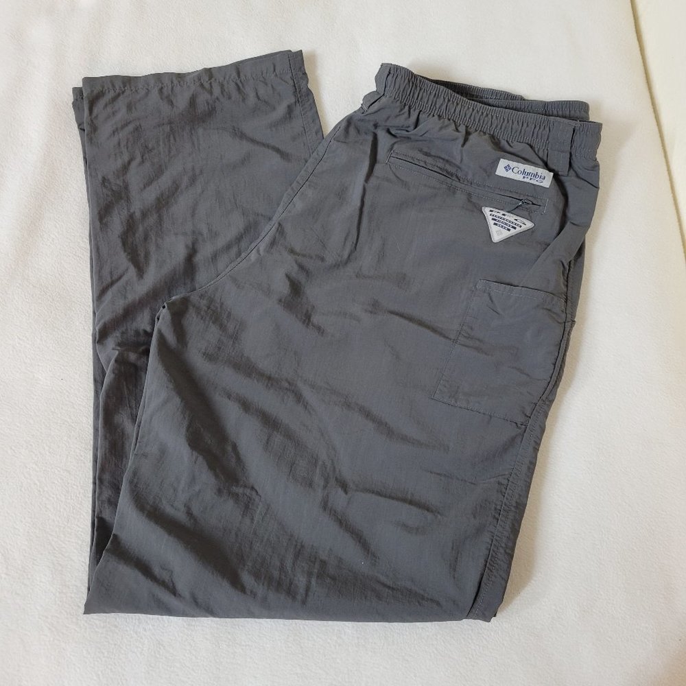 Large Columbia Omni-Shade PFG Fishing/Hiking Pants.